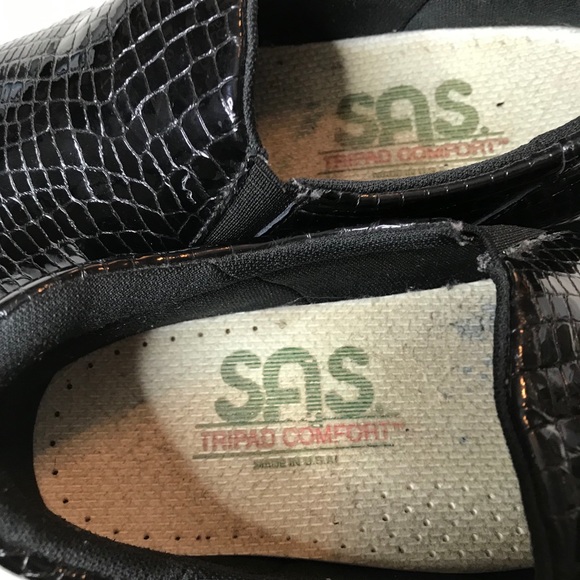 SAS tripad croc embossed patent leather shoes 7m - Picture 13 of 13